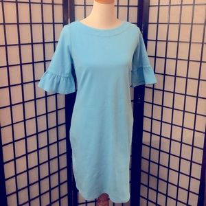 NWT TALBOTS Aqua green short sleeve dress size PM